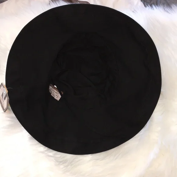 🆕 Sun N Sand Up Brim Black Hat